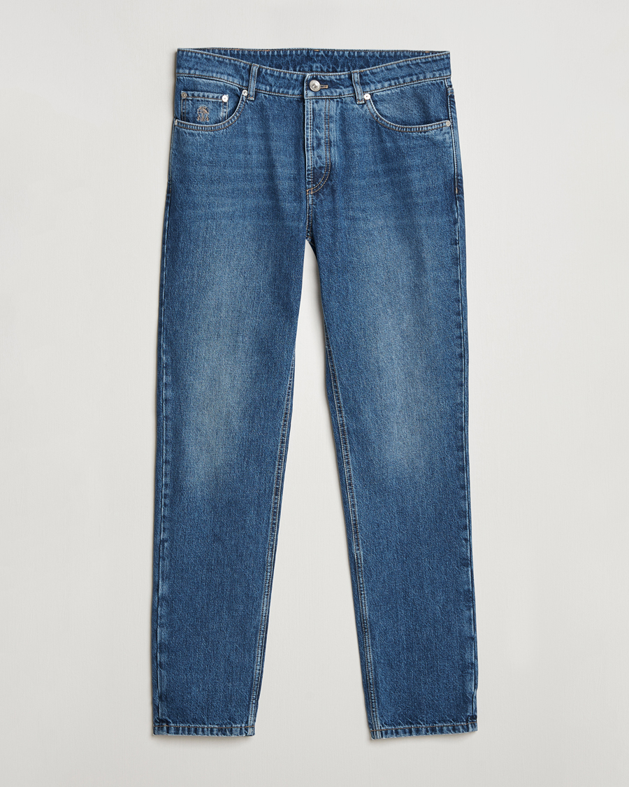 Heren | Jeans | Brunello Cucinelli | Traditional Fit Jeans Stone Wash