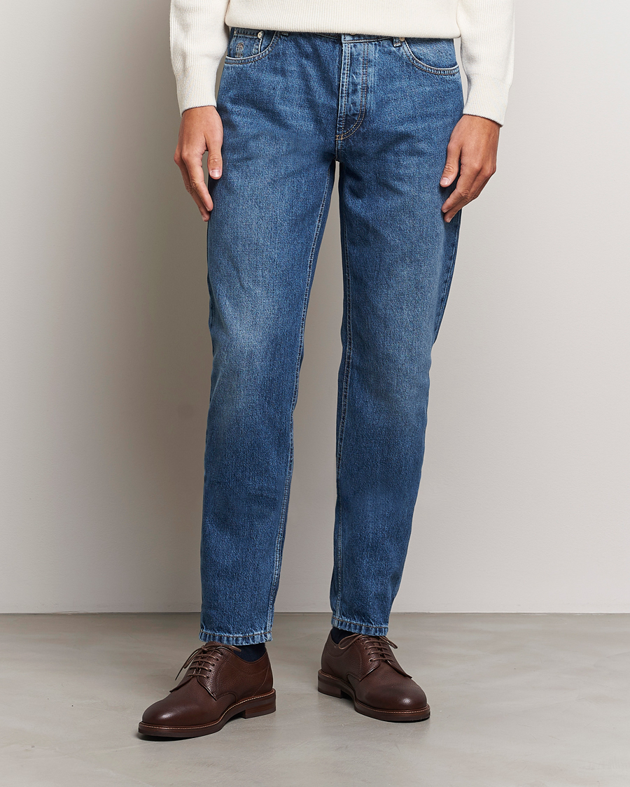 Heren | Jeans | Brunello Cucinelli | Traditional Fit Jeans Stone Wash