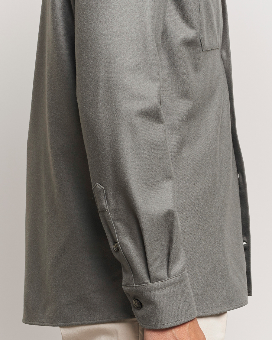 Heren | Overhemden | Brunello Cucinelli | Double Pocket Overshirt Olive