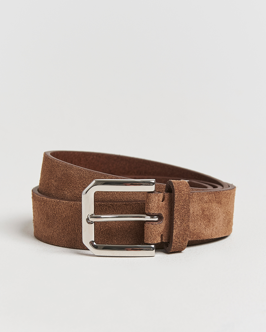 Heren | Brunello Cucinelli Suede Belt Brown | Brunello Cucinelli | Suede Belt Brown