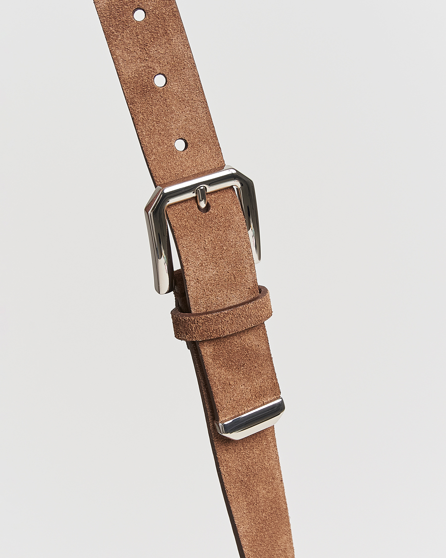 Heren | Brunello Cucinelli Suede Belt Brown | Brunello Cucinelli | Suede Belt Brown