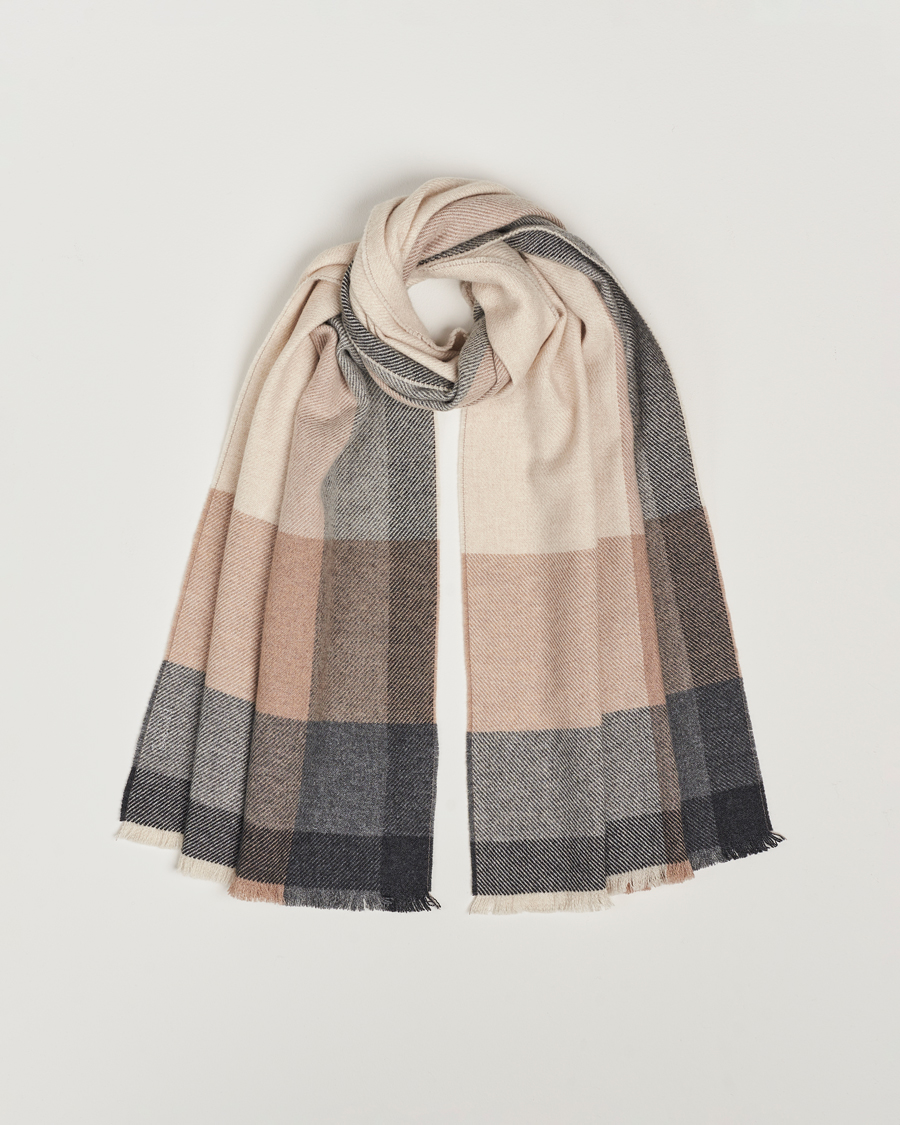 Heren | Brunello Cucinelli Wool/Cashmere Scarf Grey/Beige | Brunello Cucinelli | Wool/Cashmere Scarf Grey/Beige