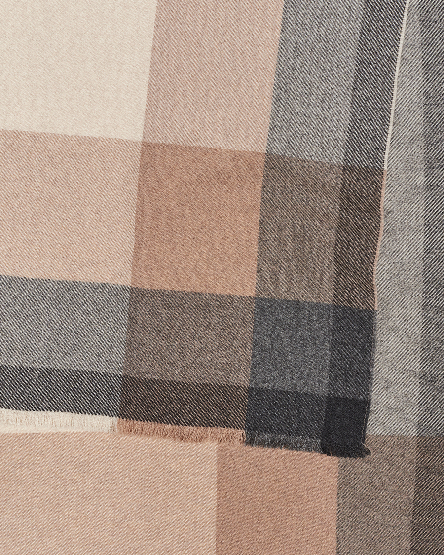 Heren | Brunello Cucinelli Wool/Cashmere Scarf Grey/Beige | Brunello Cucinelli | Wool/Cashmere Scarf Grey/Beige