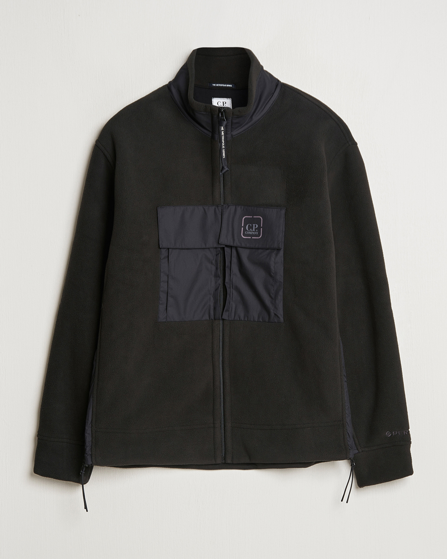 Heren | Truien | C.P. Company | Metropolis Polar Fleece Pertex Zip Black