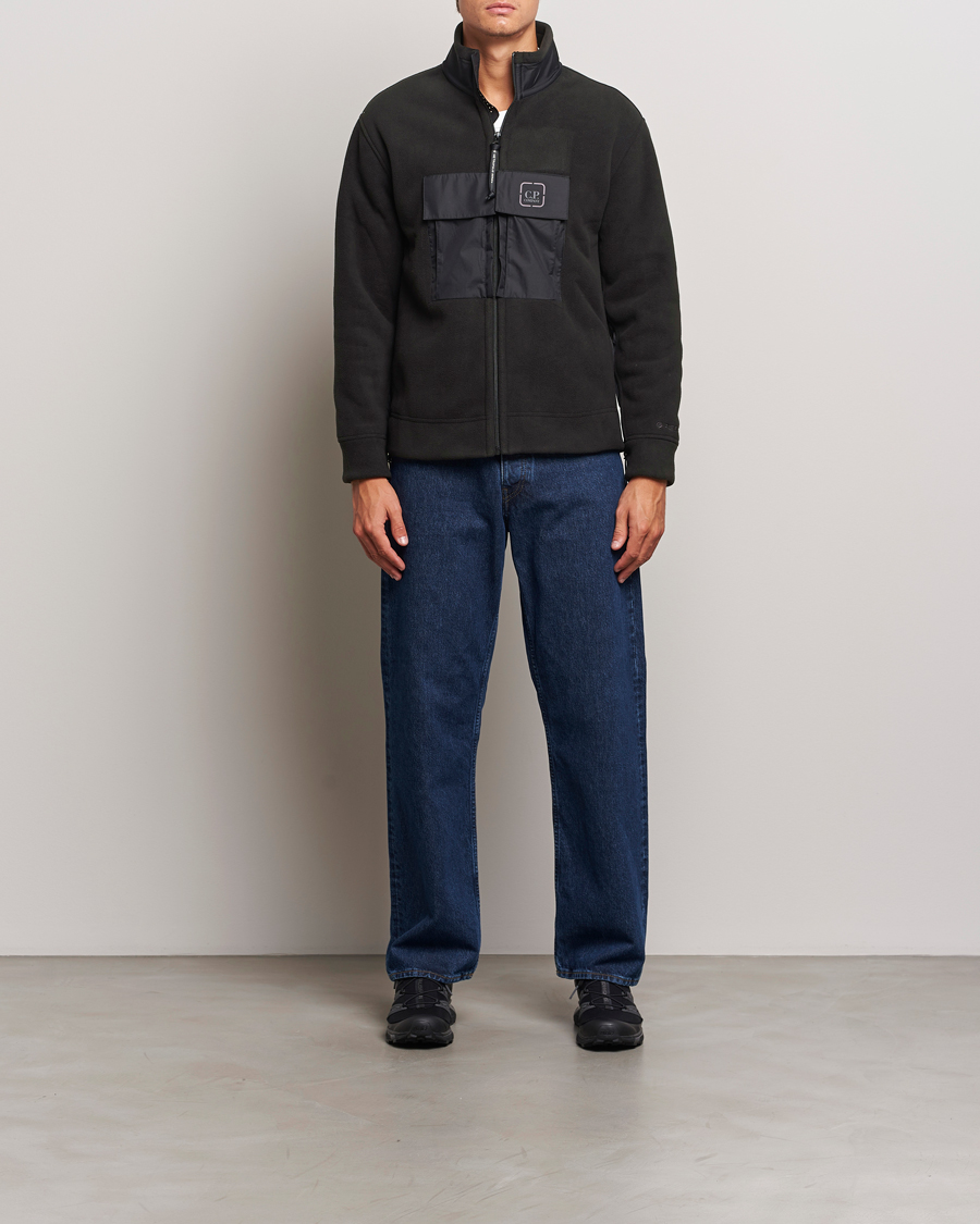 Heren | Truien | C.P. Company | Metropolis Polar Fleece Pertex Zip Black