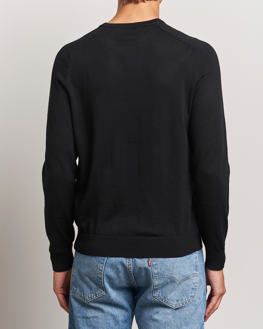 Heren | Truien | Morris | Merino O-Neck Black