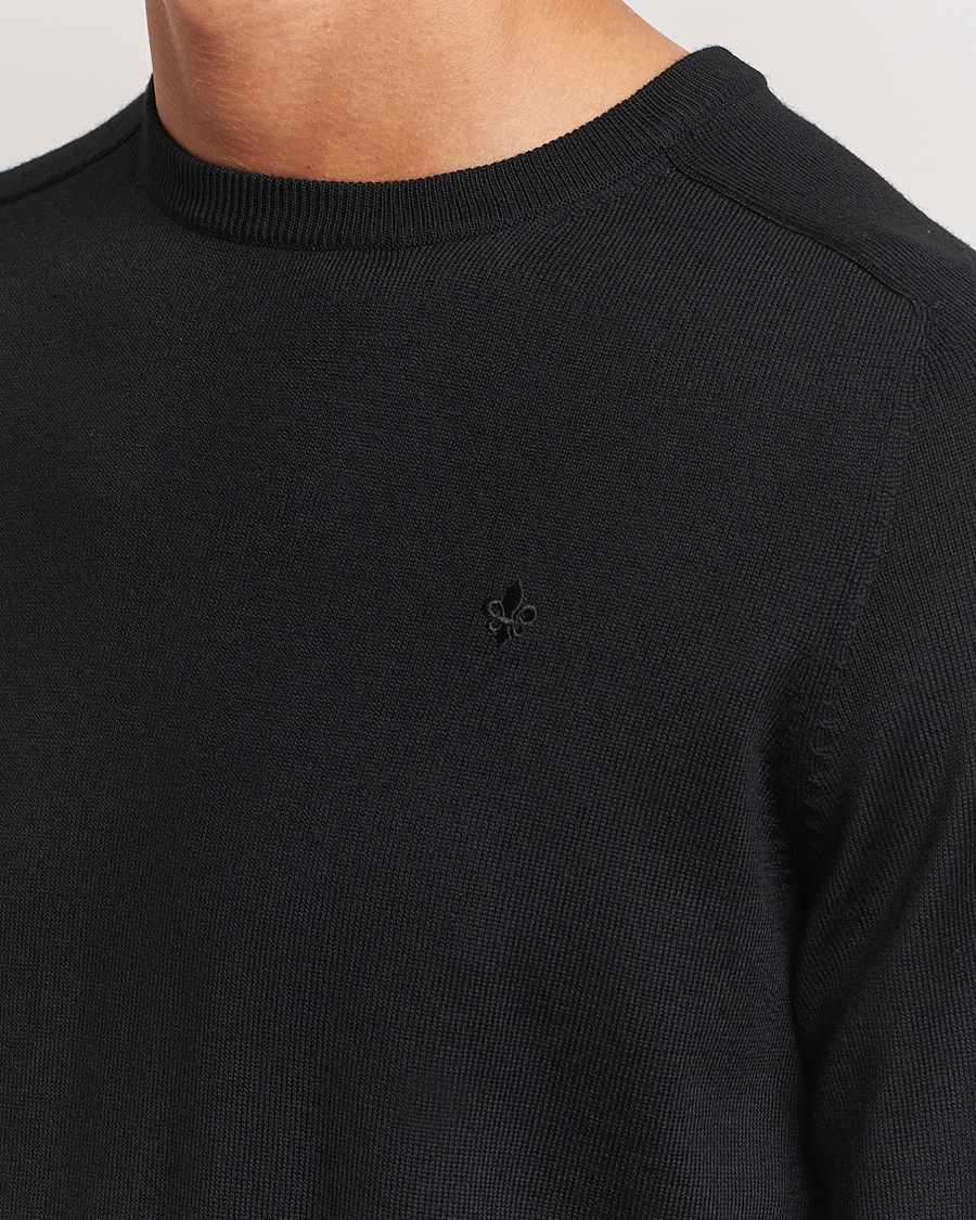 Heren | Truien | Morris | Merino O-Neck Black