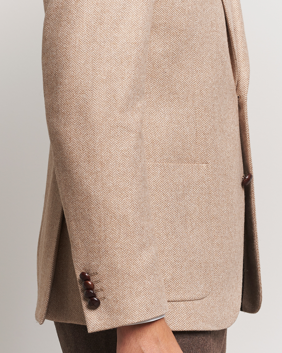 Heren | Blazers | Morris | Tweed Herringbone Blazer Brown