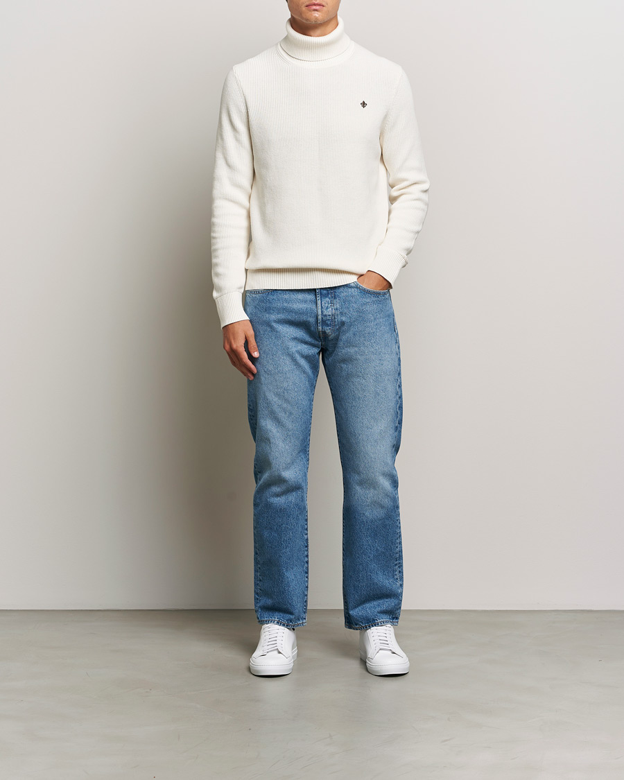 Heren | Truien | Morris | Bernard Cotton Rollneck White