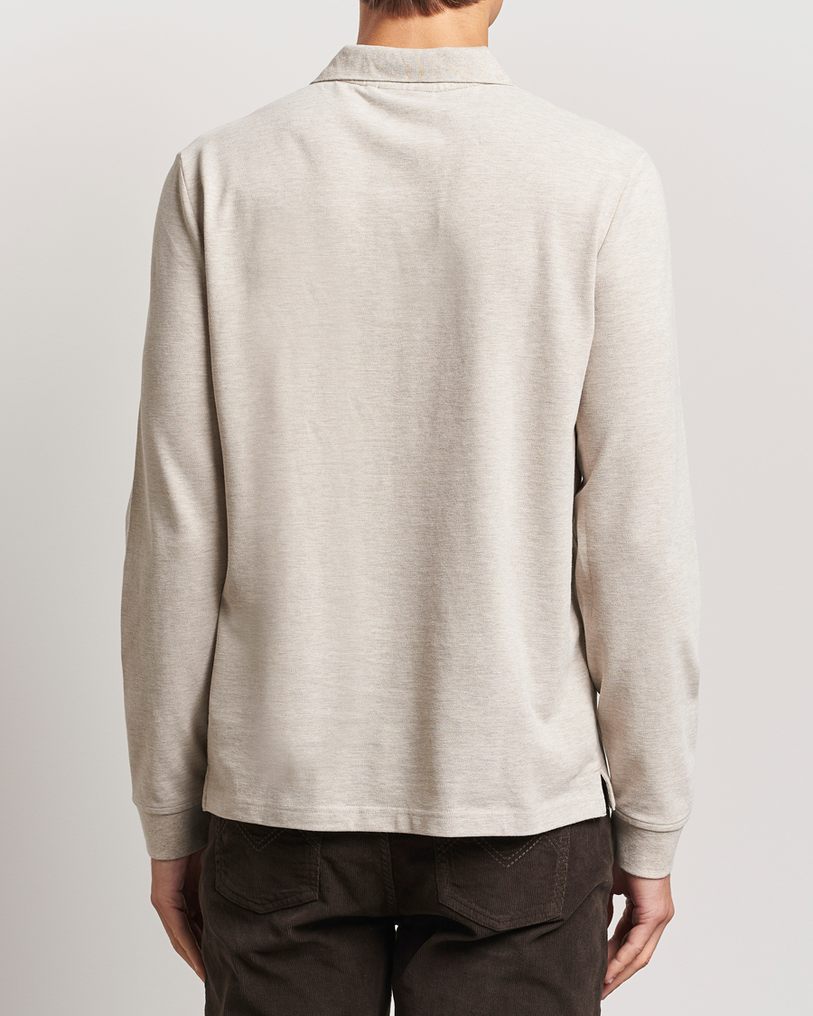 Heren | Truien | Morris | Camden Long Sleeve Polo Khaki