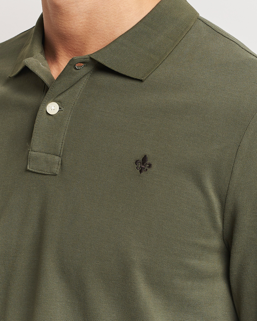 Heren | Truien | Morris | Camden Long Sleeve Polo Olive