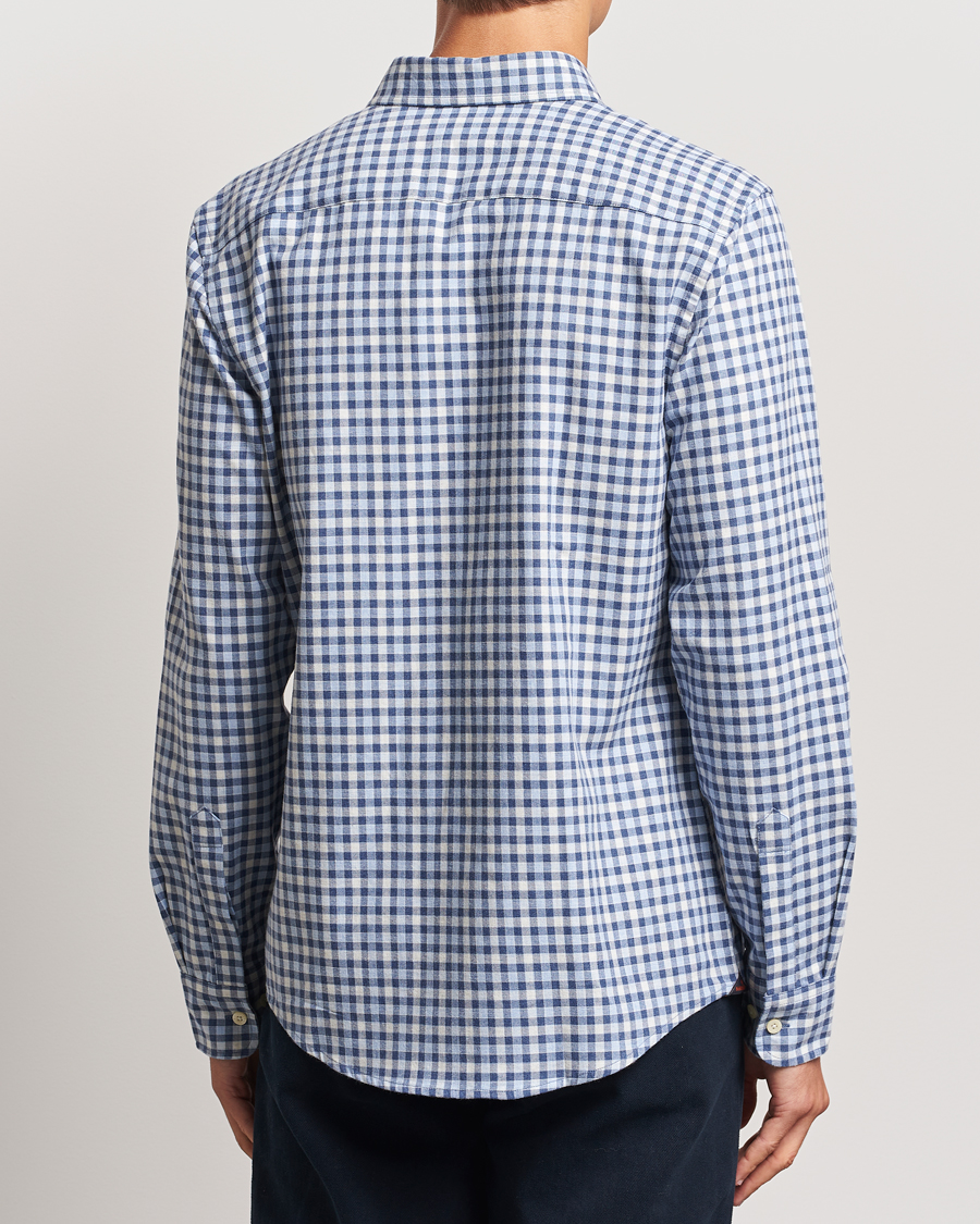 Heren | Overhemden | Morris | Watts Check Flannel Shirt Blue