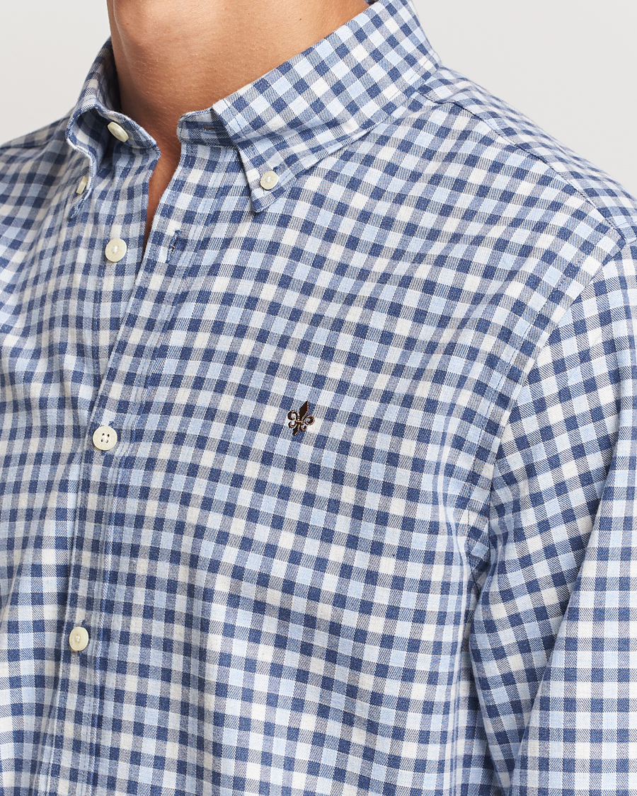 Heren | Overhemden | Morris | Watts Check Flannel Shirt Blue
