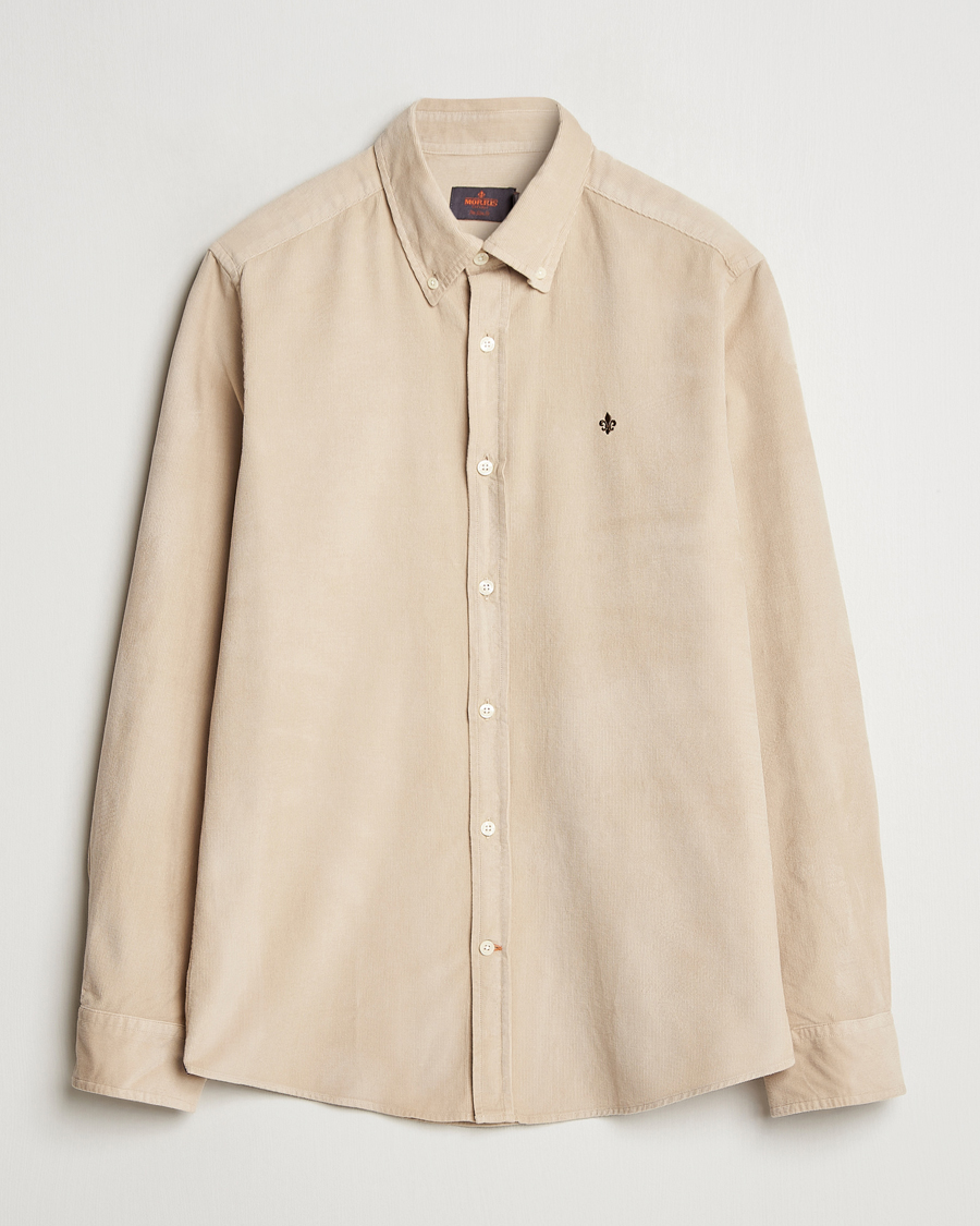 Heren | Overhemden | Morris | Douglas Corduroy Shirt Khaki