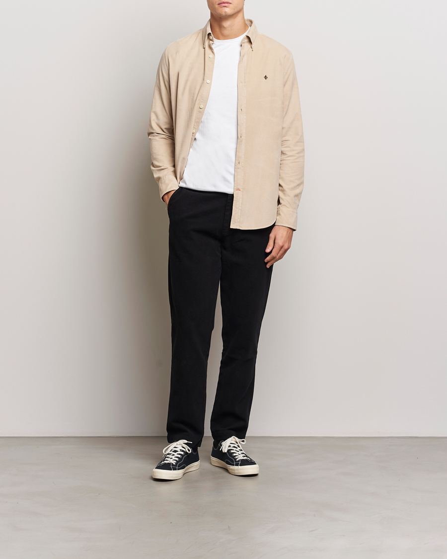 Heren | Overhemden | Morris | Douglas Corduroy Shirt Khaki