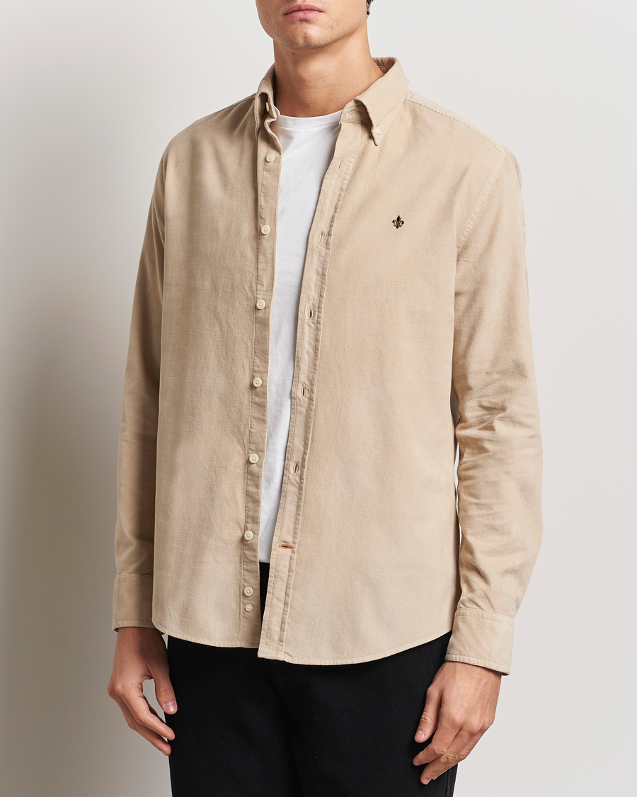 Heren | Overhemden | Morris | Douglas Corduroy Shirt Khaki