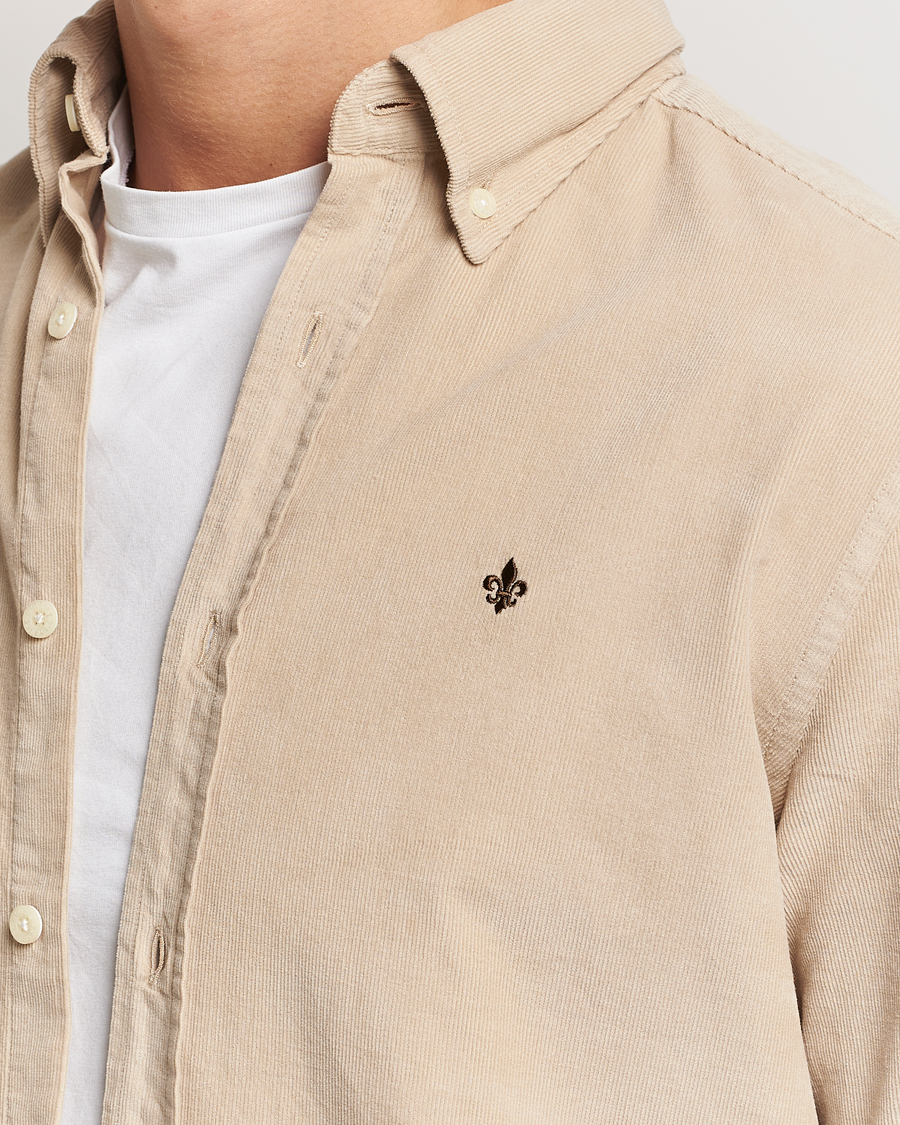 Heren | Overhemden | Morris | Douglas Corduroy Shirt Khaki
