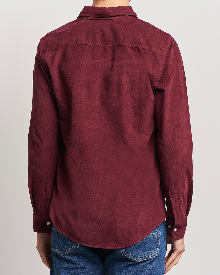 Heren | Overhemden | Morris | Douglas Corduroy Shirt Wine Red