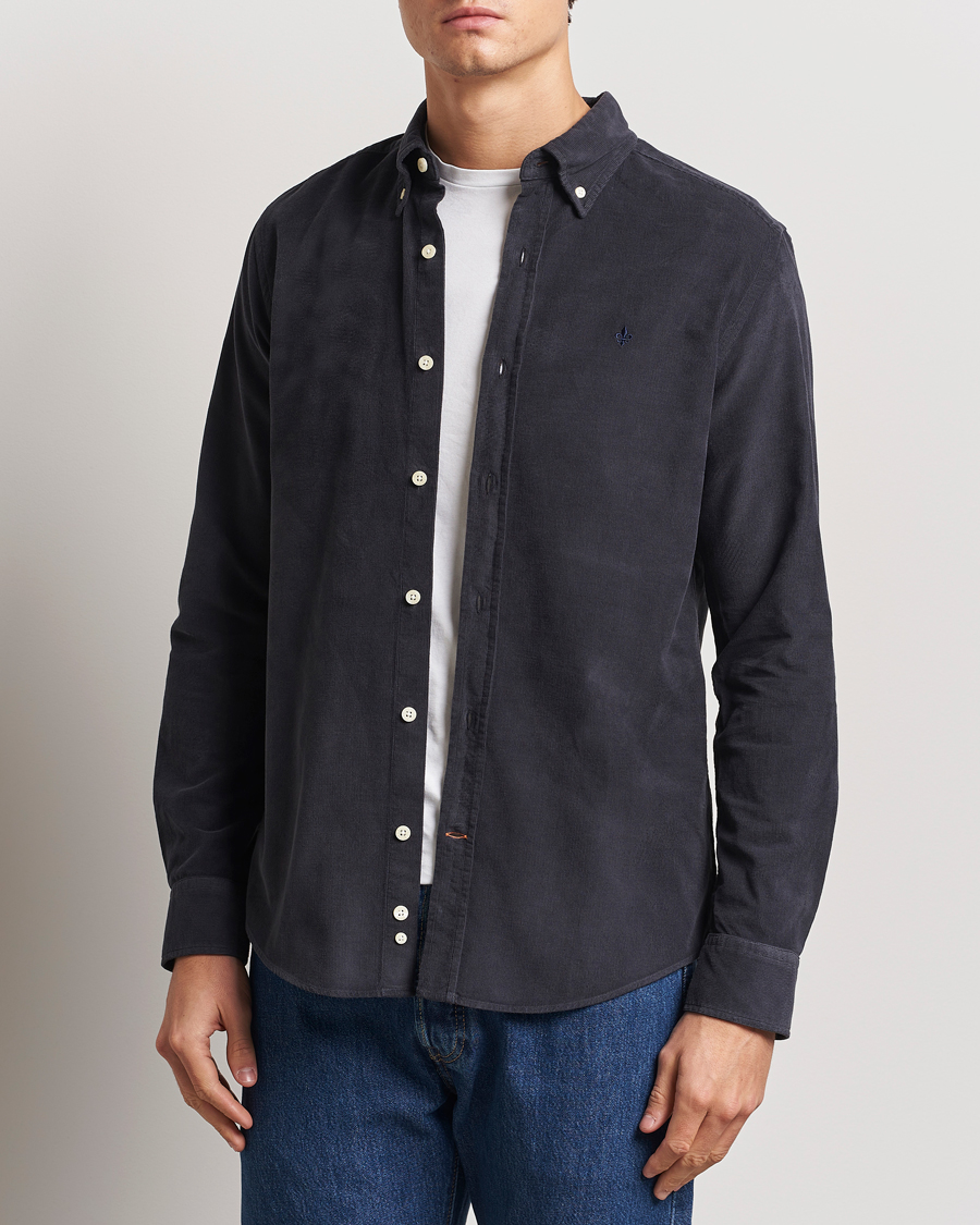 Heren | Overhemden | Morris | Douglas Corduroy Shirt Navy
