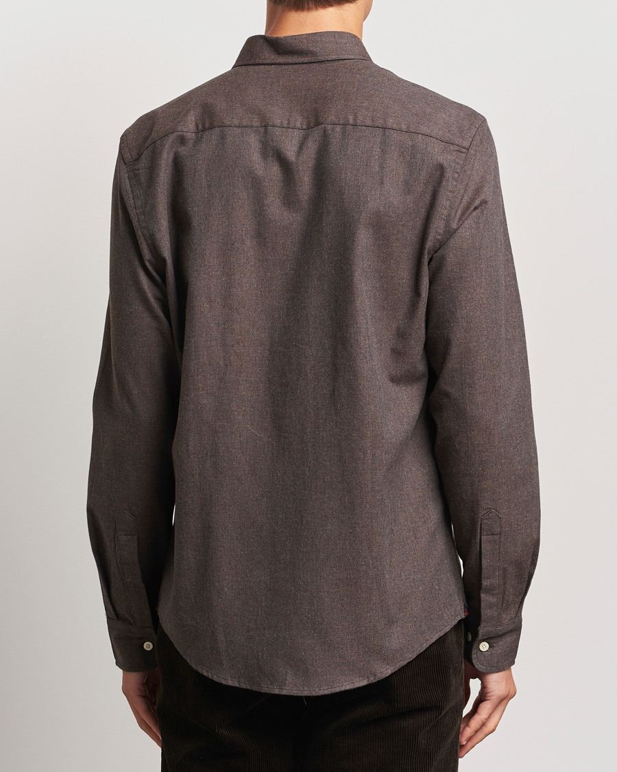 Heren | Overhemden | Morris | Watts Flannel Shirt Brown
