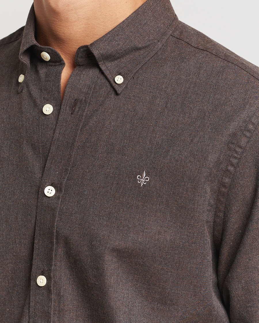 Heren | Overhemden | Morris | Watts Flannel Shirt Brown