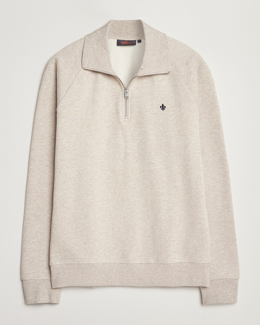 Heren | Truien | Morris | Maryon Half Zip Sweatshirt Khaki