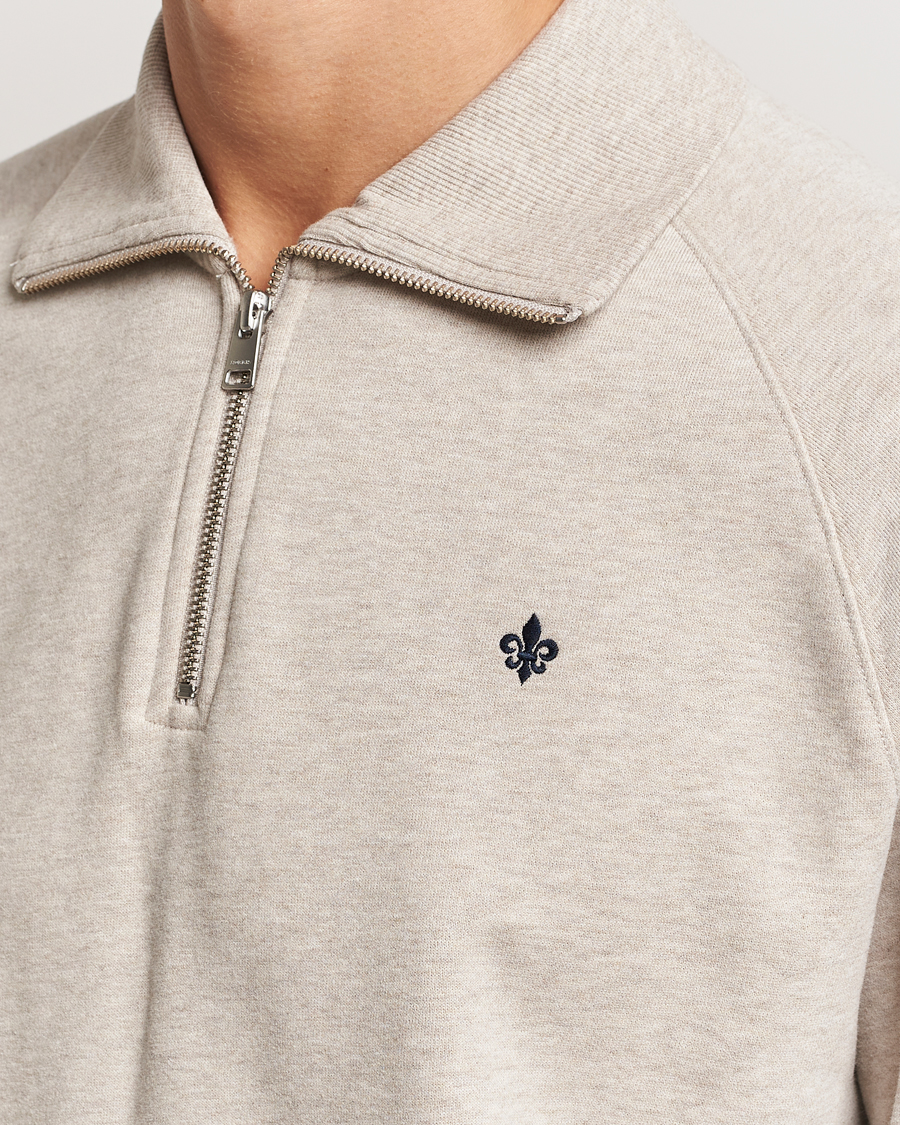Heren | Truien | Morris | Maryon Half Zip Sweatshirt Khaki