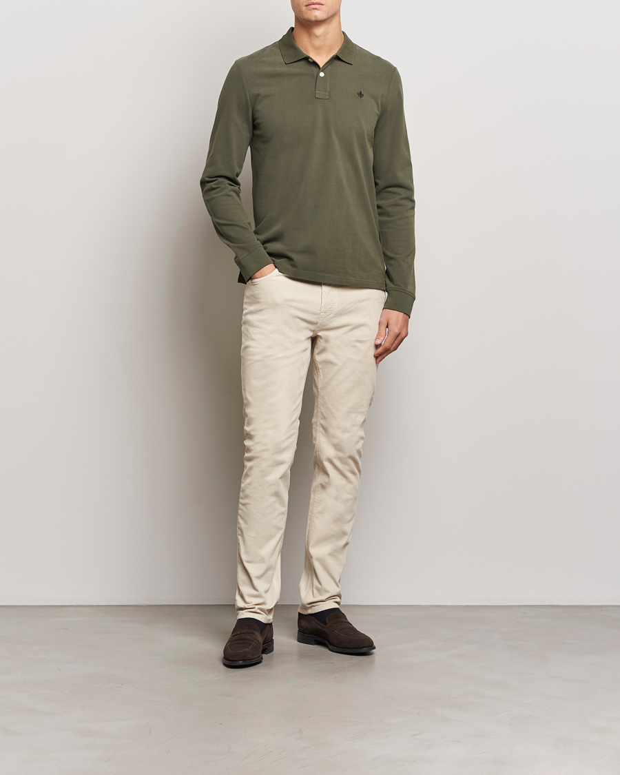 Heren | Broeken | Morris | James Corduroy 5-Pocket Pant Off White