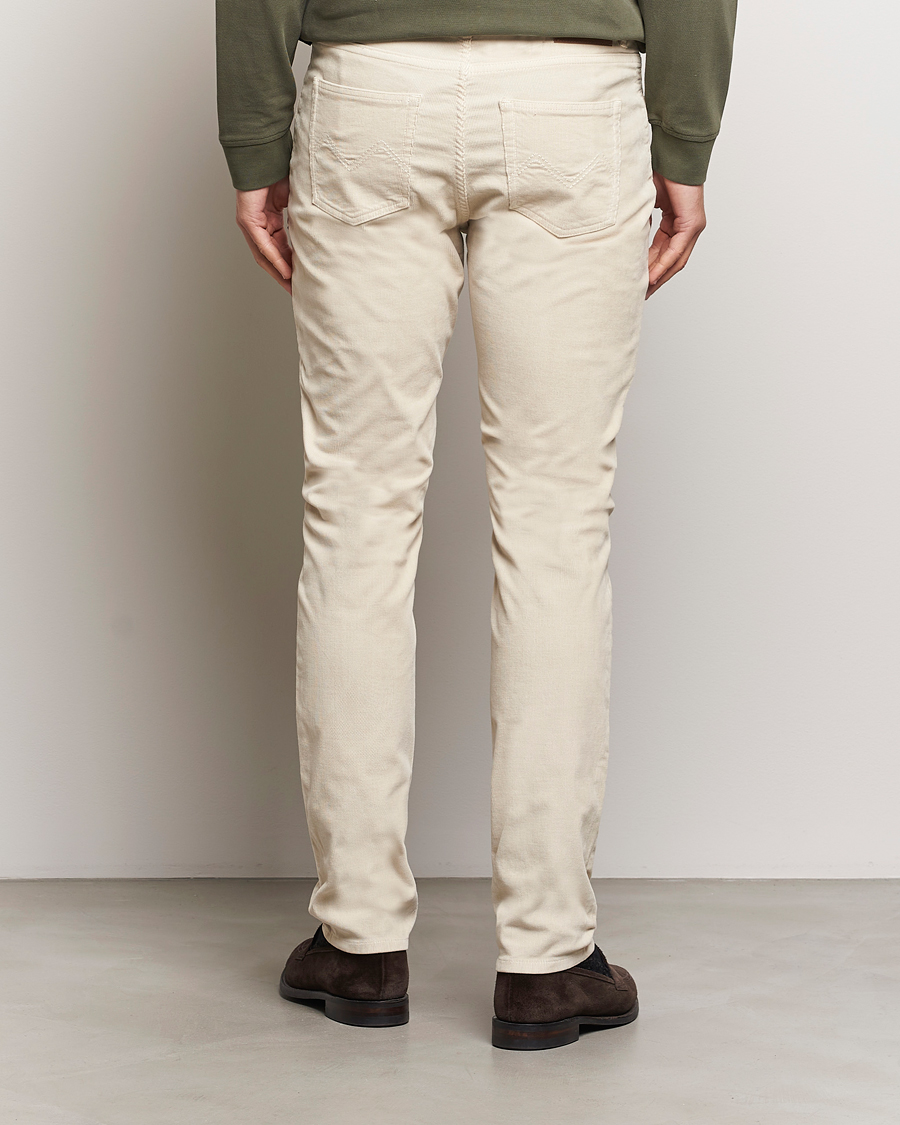 Heren | Broeken | Morris | James Corduroy 5-Pocket Pant Off White