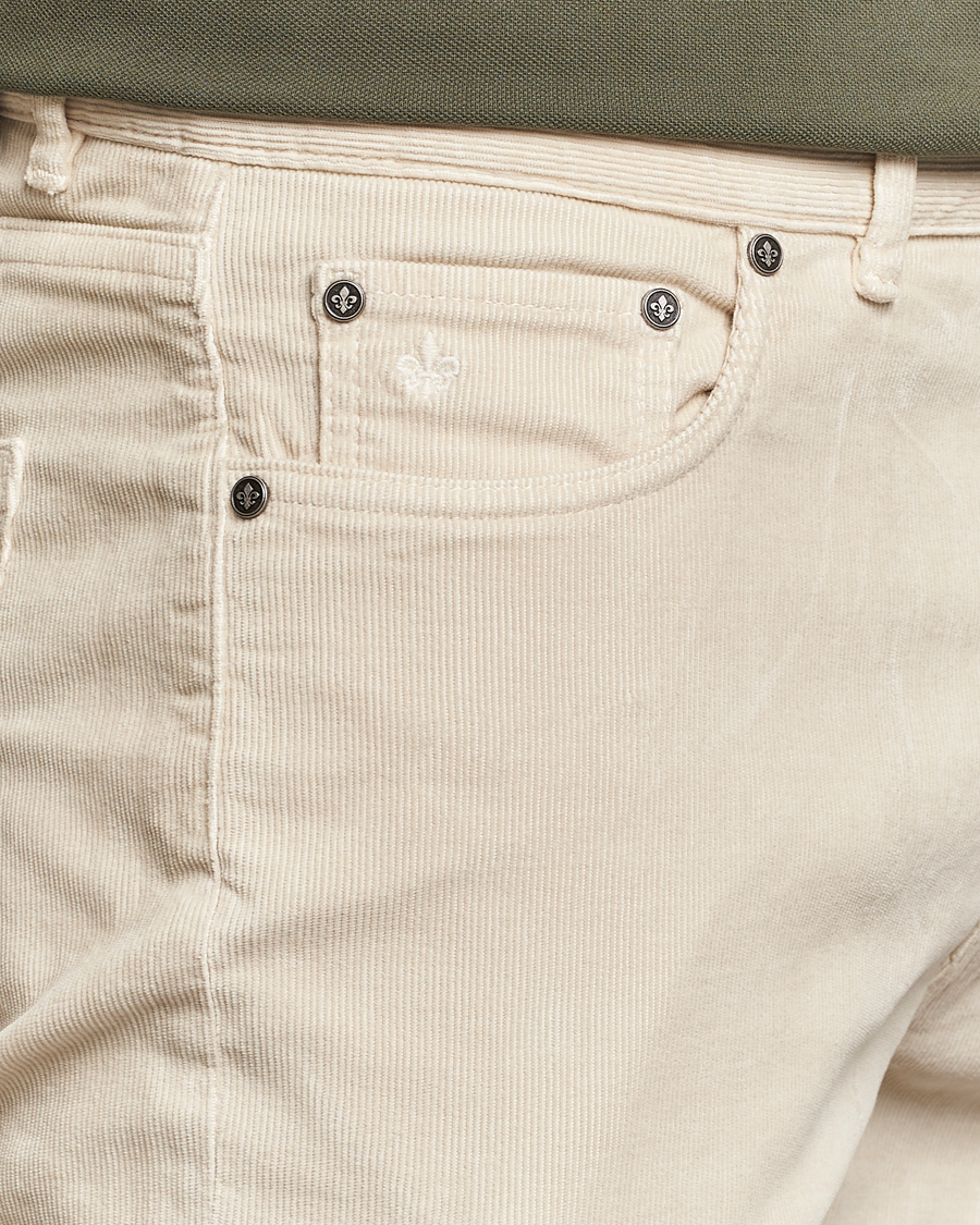 Heren | Broeken | Morris | James Corduroy 5-Pocket Pant Off White