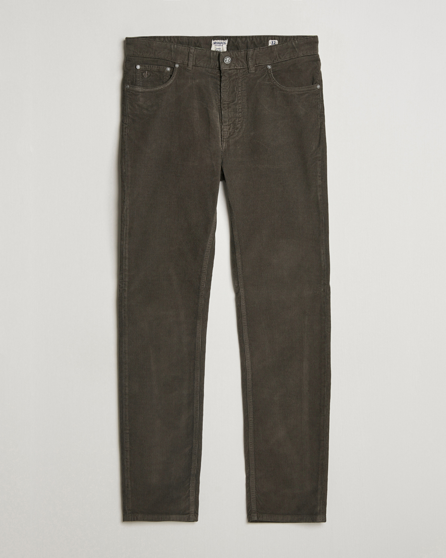 Heren | Broeken | Morris | James Corduroy 5-Pocket Pant Olive