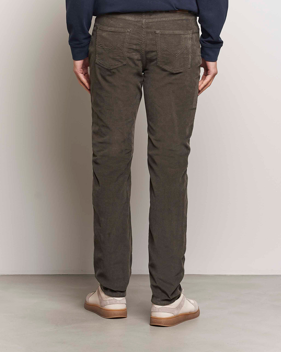Heren | Broeken | Morris | James Corduroy 5-Pocket Pant Olive
