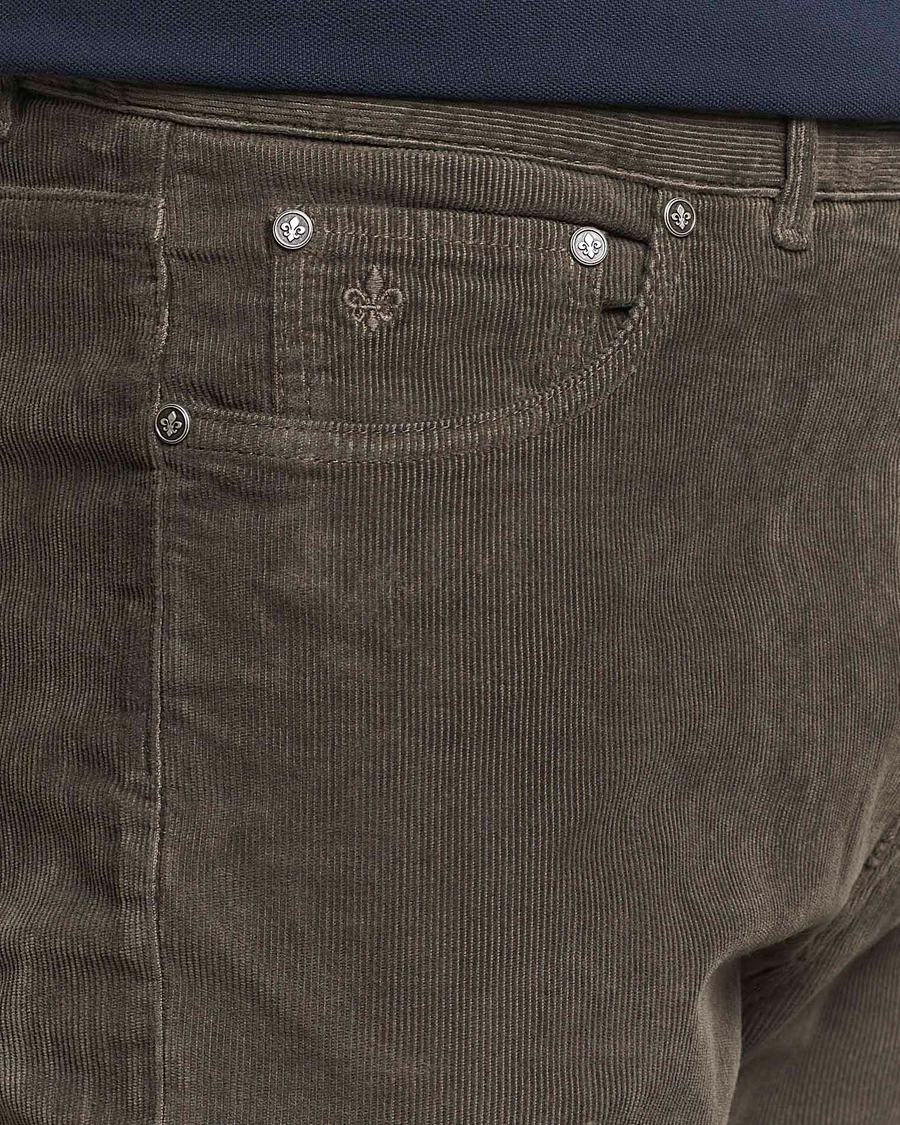 Heren | Broeken | Morris | James Corduroy 5-Pocket Pant Olive