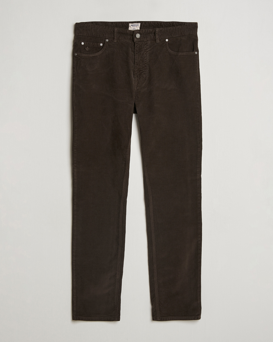 Heren | Broeken | Morris | James Corduroy 5-Pocket Pant Brown
