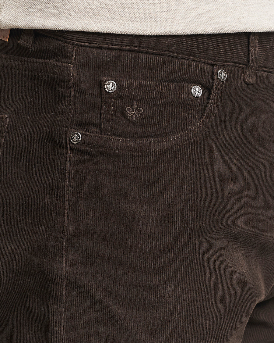 Heren | Broeken | Morris | James Corduroy 5-Pocket Pant Brown