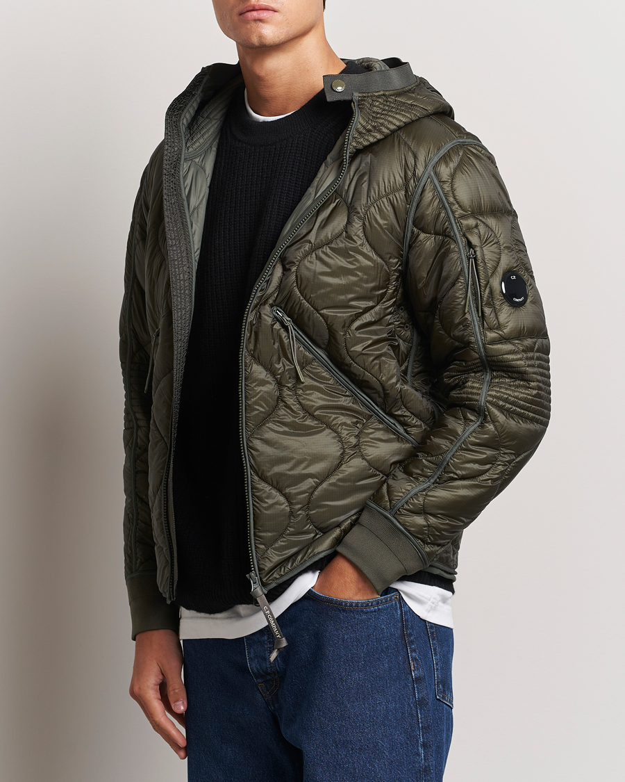 Heren | Jassen | C.P. Company | Primaloft Quilted Hood Jacket Green