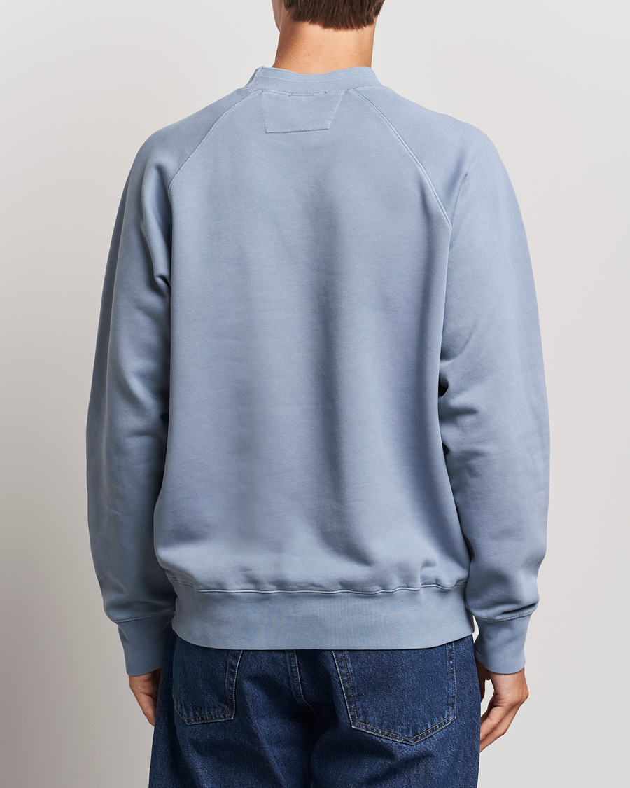 Heren | Truien | C.P. Company | Brushed Emerized Fleece Sweatshirt Light Blue