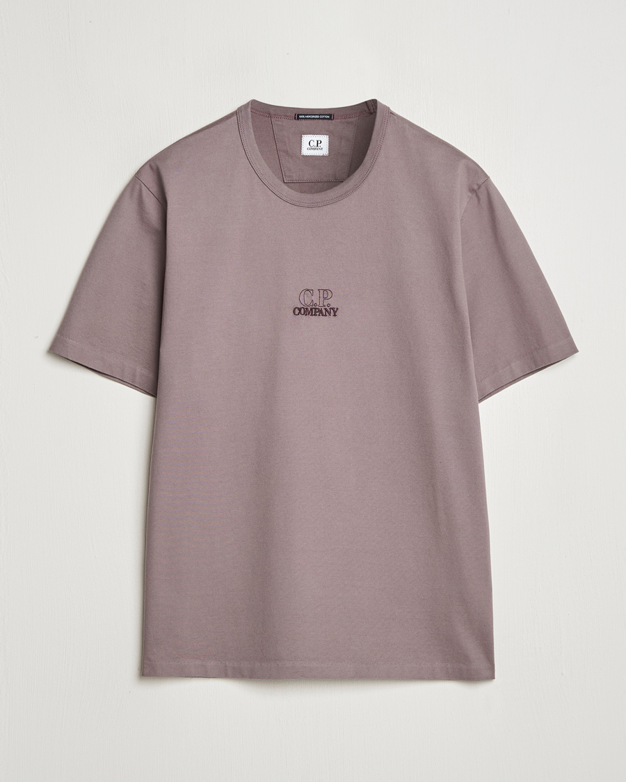 Heren | T-shirts | C.P. Company | Mercerized Jersey Twisted T-Shirt Washed Purple
