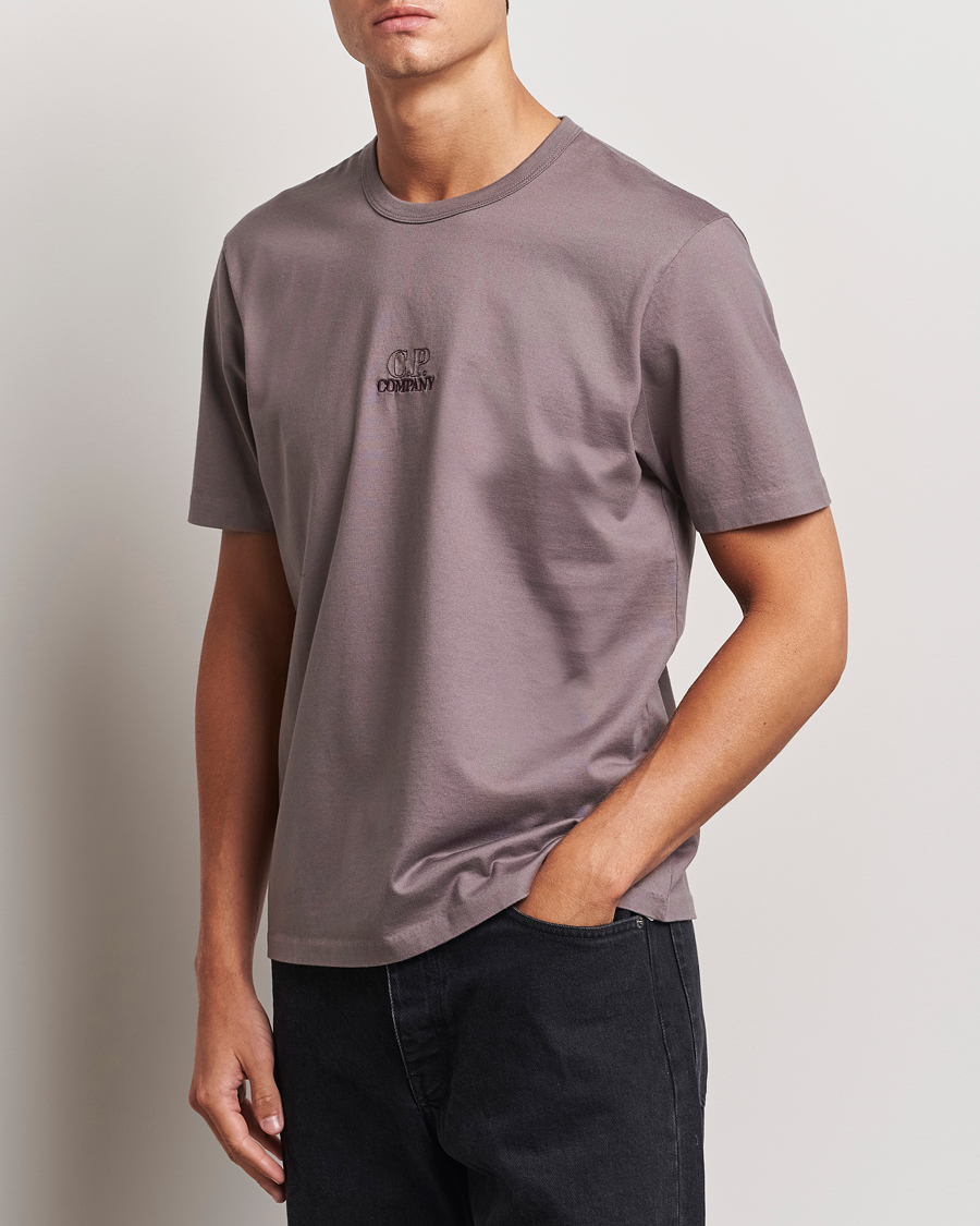 Heren | T-shirts | C.P. Company | Mercerized Jersey Twisted T-Shirt Washed Purple