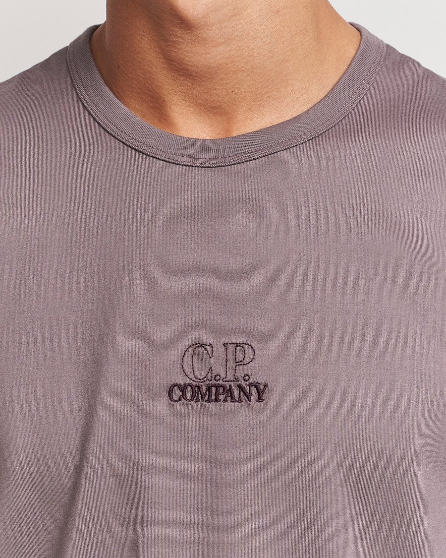 Heren | T-shirts | C.P. Company | Mercerized Jersey Twisted T-Shirt Washed Purple