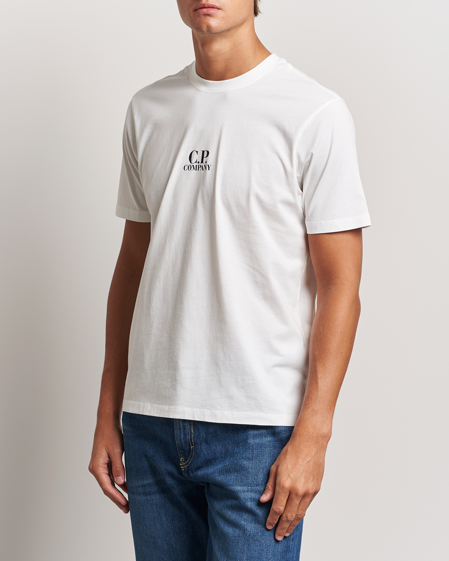 Heren | T-shirts | C.P. Company | Jersey Back Logo T-Shirt White