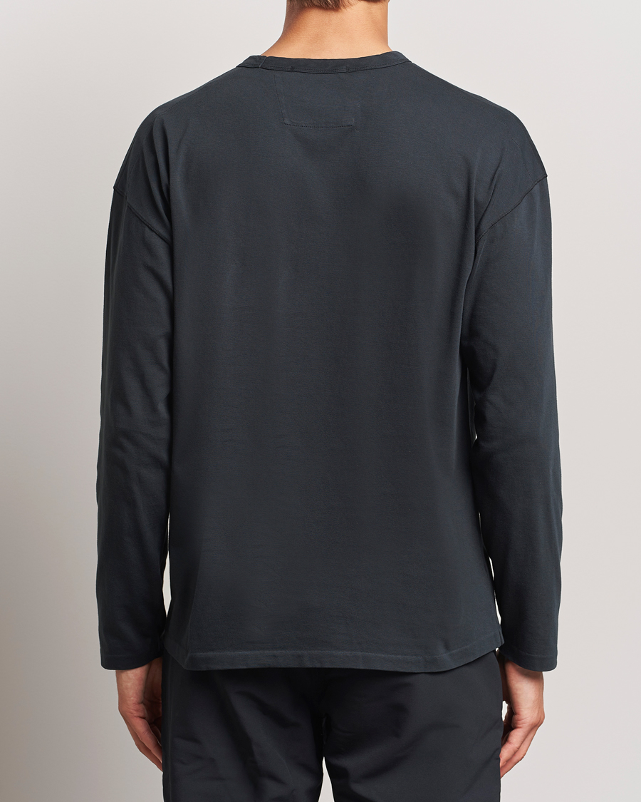 Heren | T-shirts | C.P. Company | Box Fit Tonal Logo Long Sleeve T-shirt Washed Black