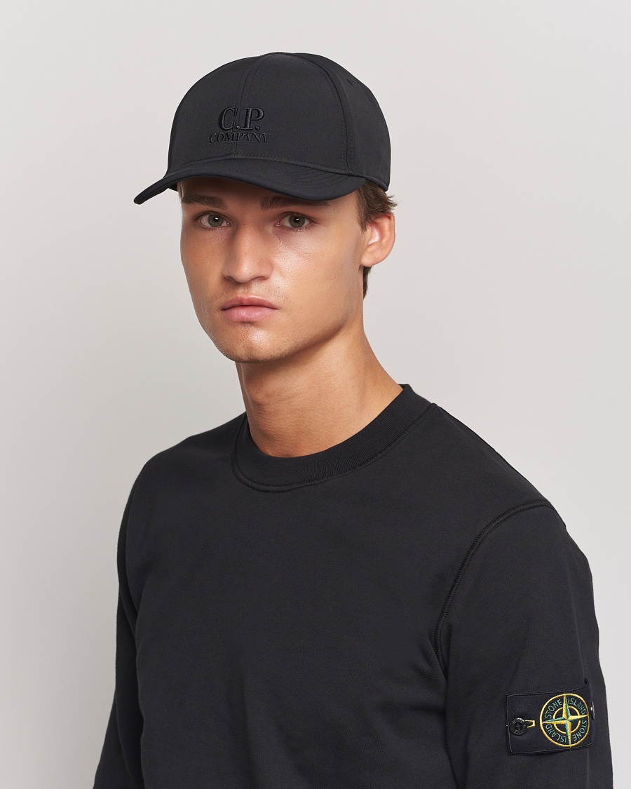 Heren | C.P. Company CP Shell Baseball Cap Black | C.P. Company | CP Shell Baseball Cap Black