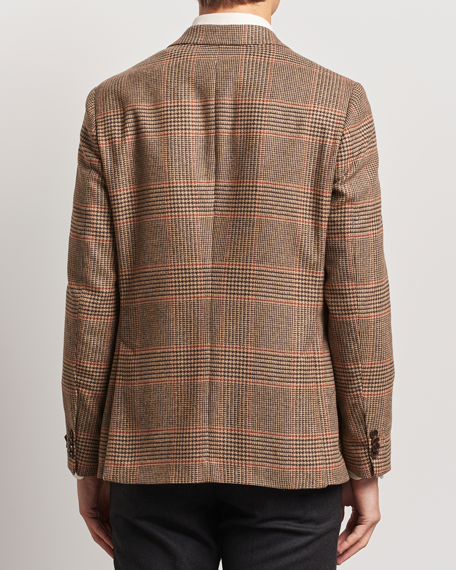 Heren | Blazers | Morris Heritage | Prince of Wales Tweed Blazer Brown
