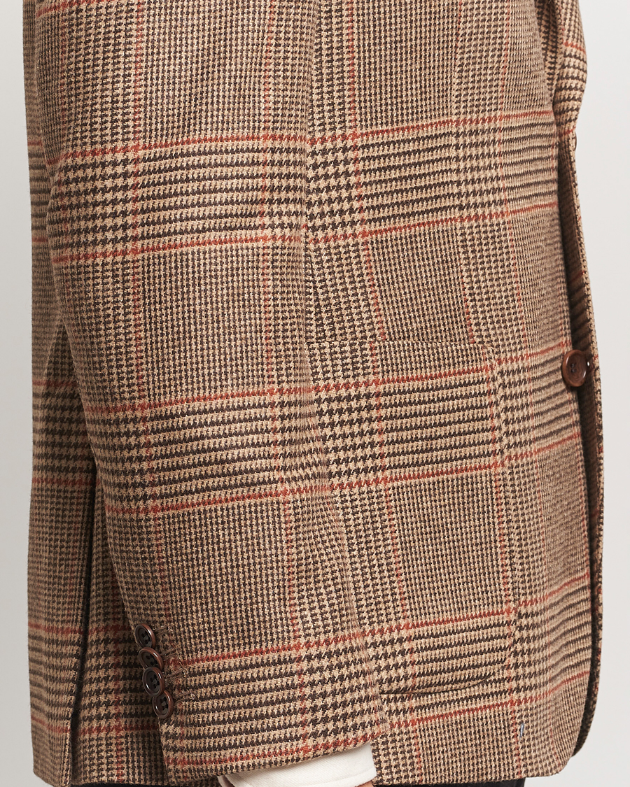 Heren | Blazers | Morris Heritage | Prince of Wales Tweed Blazer Brown