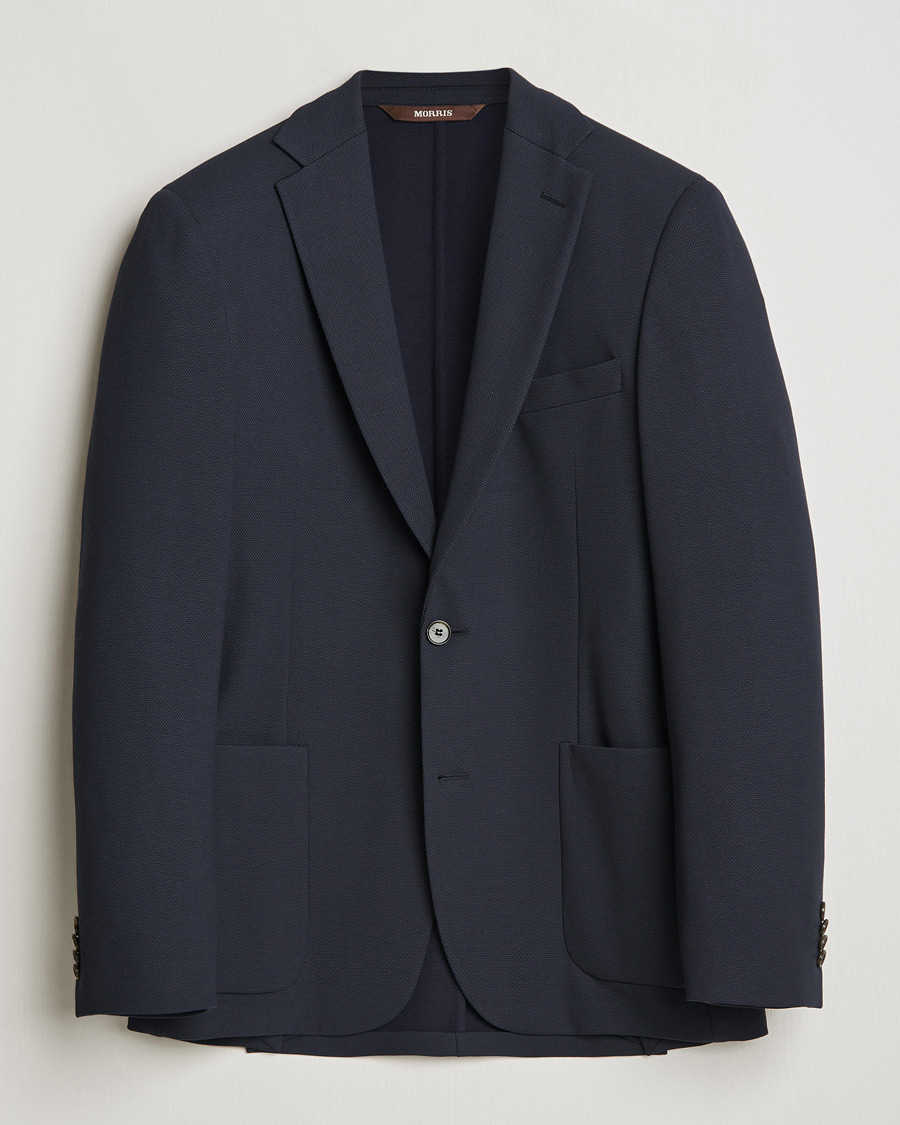 Heren | Blazers | Morris Heritage | Soft Jersey Blazer Navy