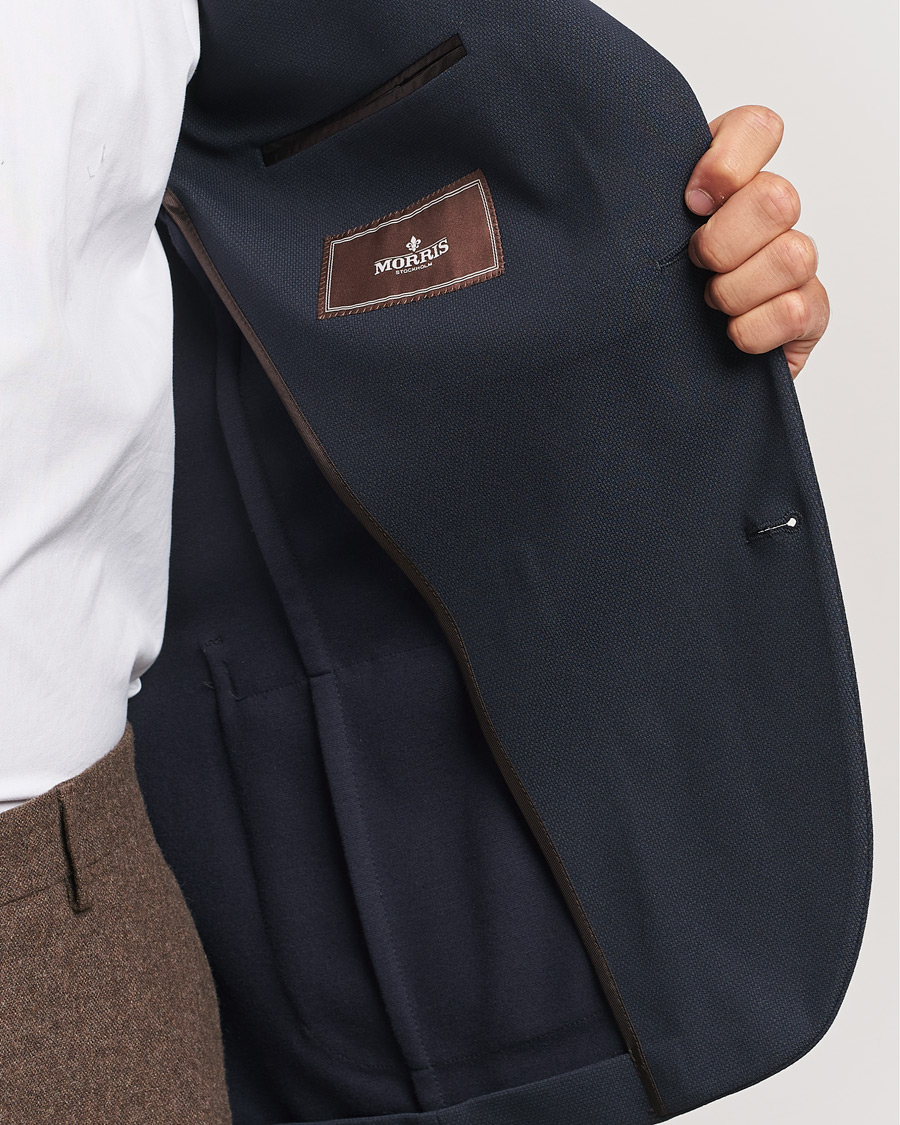 Heren | Blazers | Morris Heritage | Soft Jersey Blazer Navy