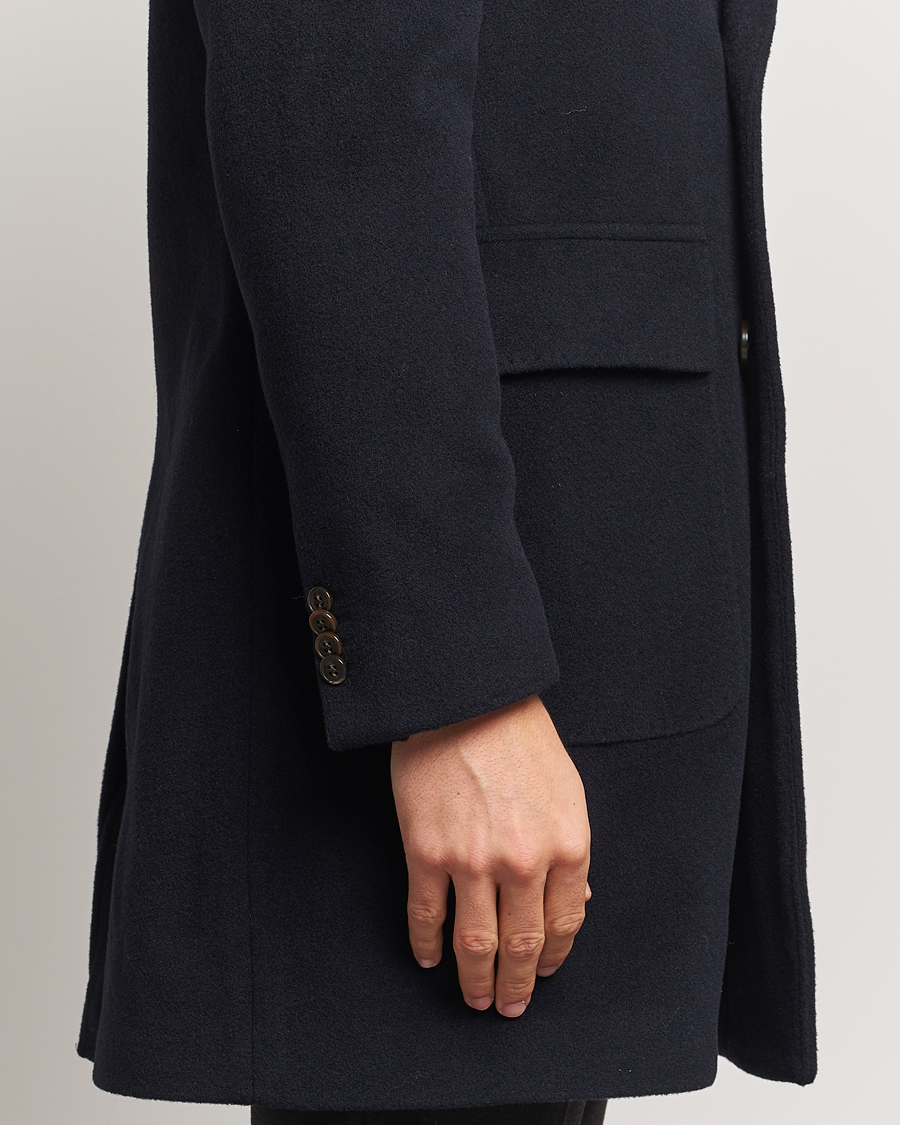 Heren | Jassen | Morris Heritage | Brian Double Breasted Wool Coat Navy