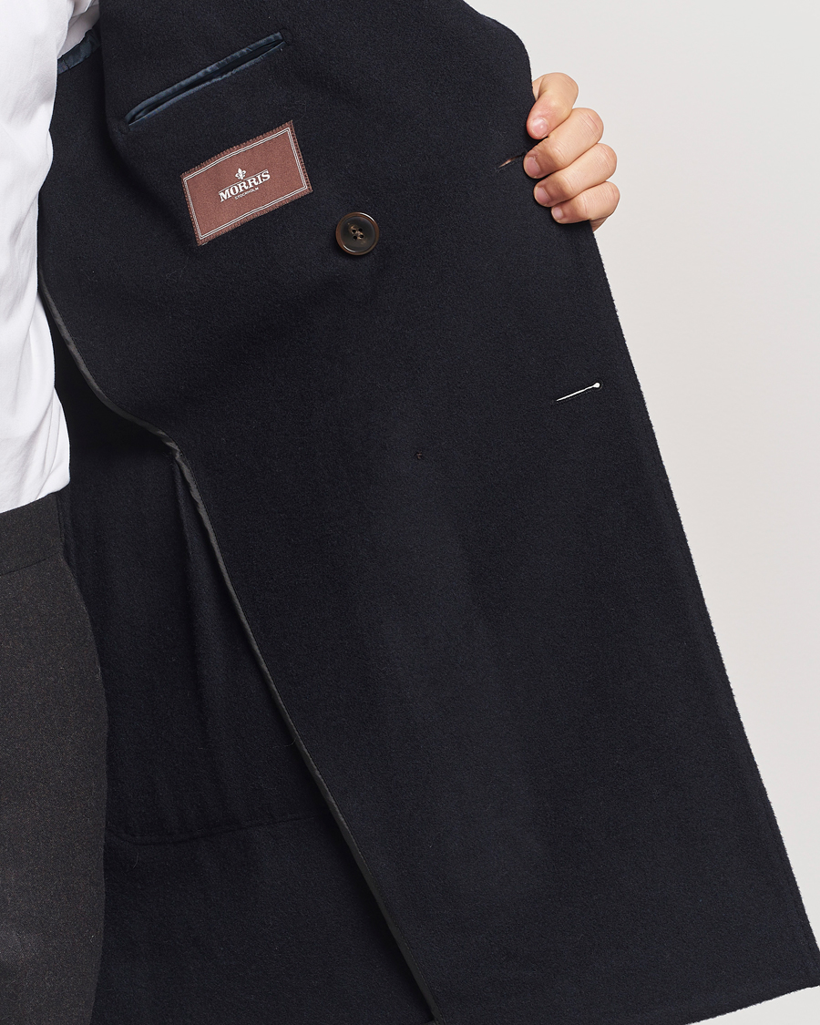Heren | Jassen | Morris Heritage | Brian Double Breasted Wool Coat Navy