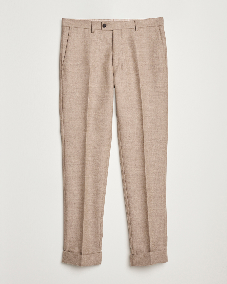 Heren | Broeken | Morris Heritage | Morris Prestige Flannel Trousers Khaki